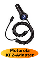 KFZ Netzteil für Motorola VC 600 - Schwarz - Neu - 2,40 Meter Gesamtlänge