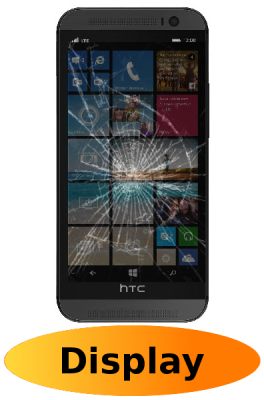 HTC One (M8) Reparatur: Glas + Touchscreen + LCD Display