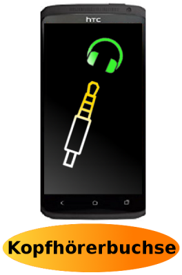 HTC One X Reparatur: Kopfhörerbuchse - Kopfhöreranschluss