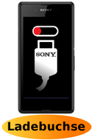 Sony E3 Reparatur: Ladebuchse - Ladeport