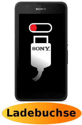 Sony E4g Reparatur: Ladebuchse - Ladeport
